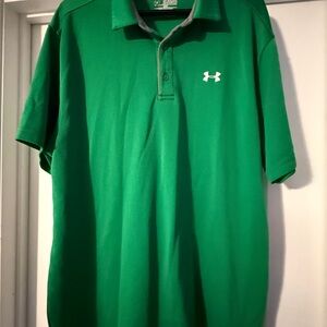 Under Armour Men's Vibrant Green Polo